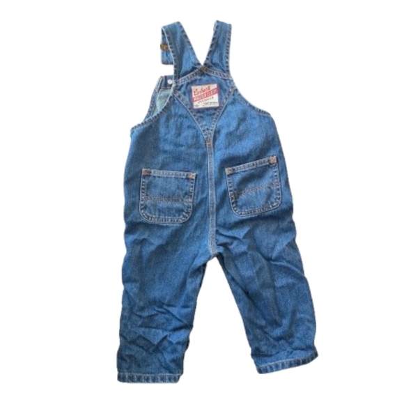 Carhartt Baby Denim Bib Overalls With Snap Crotch - Picture 2 of 4